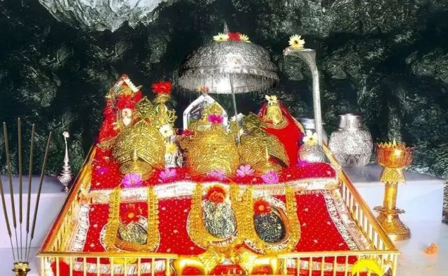 The Holy Pindis at the shrine of Mata Vaishno Devi